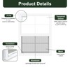 2 Pack Chicken Coop Windows 12" x 18", Sliding Shed