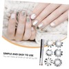 Baluue 8pcs French Manicure Nail Templates Set Easy to Use