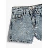 Koton Girls's Extra Mini Slim Cut Gleamy Embroidered Cotton Shorts,