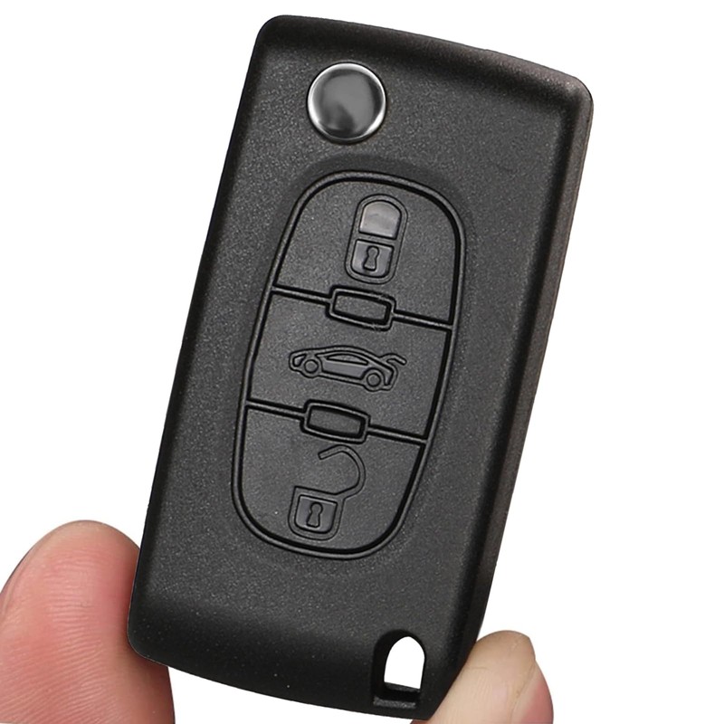 Binnan Car Key Casing, 3-Button Remote Control, Pack of 2