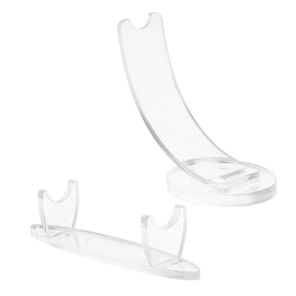 FELTECHELECTR 2pcs Transparent Acrylic Pen Display Stand with Antislip Base