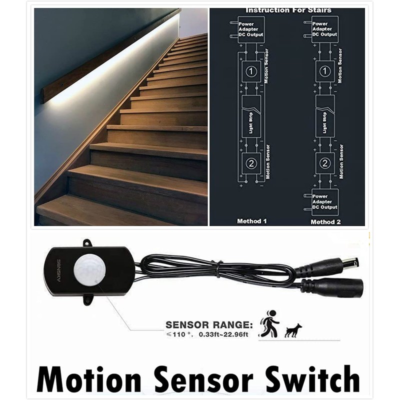 Sensky Motion Sensor LED Strip Light 6M Motion Activated LED