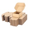 PHAREGE 4x4x2 inch Shipping Boxes Bulk 50 Pack Brown, Tab