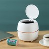 Plastic Trash can Creative Mini Desktop Trash can, with lid