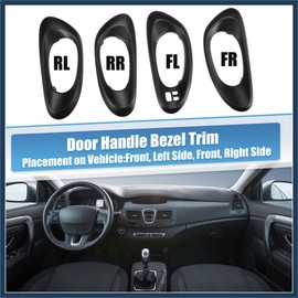 INFINAUTO 1 Set No.15214502/15214503 Interior Door Handle Bezel Trim Cover for Chevy Trailblaze 2002-2009 Front Rear Driver and Passenger Side Bezels Door Handle Trim Panels Stylish Design