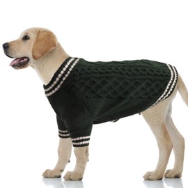 LiebeDD 3XL Dog Jumper Large Dog Christmas Clothing Pyjamas Jumper Dog Christmas Jumper Dog Clothes Dog Jumper Dog Jumper Winter Warm Dog Jumper Fleece Dog Pyjamas Green