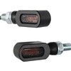 Ultra Small Micro Mini LED Turn Signal, Black Body, Smoke