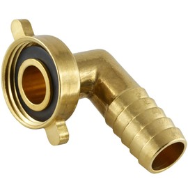 fittingteile Hose Nozzle with Wing Union Nut, Flat Sealing Brass