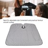 Hair Cut Cape Striped Polyester Waterproof Smooth Surface Neckline Adjustable
