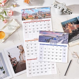 2026 Calendar, 3 Month Wall Calendar 2026 Vertical, 11" x 26"(when opened), December 2025 - January 2027, Move-A-Page, Wall Calendar 2026 for Organizing & Planning, Busy Families, Office, Kitchen