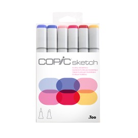 Copic Sketch, Alcohol-based Markers, 6pc Set, Floral Favorites 2