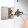 6 Pcs Hinge Repair Plate, Stainless Steel Hinges Repair Plates,