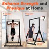 WATBKHE Power Tower Pull Up Dip Station Foldable, Pull Up