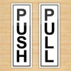 1x Push - 1x Pull - Door Sticker Sign/Sticker Holder