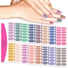 SILPECWEE 224 Pieces 16 Sheets Nail Polish Strips Solid Color