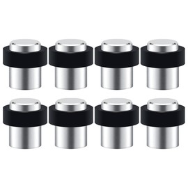 8 Pack Door Stop Floor Mount Door Stopper Stainless Steel Rubber Door Stop Height 1.8"