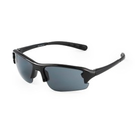 Kiddus Sports Sunglasses for Girls, Boys, Kids, Teenagers. UV400 100% Protection Against Ultraviolet Rays. Coloured Mirrored Lenses, 02 Black with Tinted Lenses