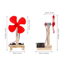 Garneck 6 Sets DIY Fan Toy Kits for Children Learning Kit Manual Assemble Fan Materials Science Experiment Educational Toy for Classroom and Home Projects