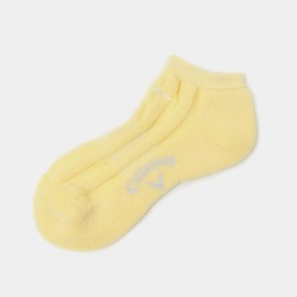 Callaway C25193200 Women's Ankle Socks (Pile, Functional Material EZ DRY), Antibacterial and Deodorizing, Golf Socks, 1060_yellow