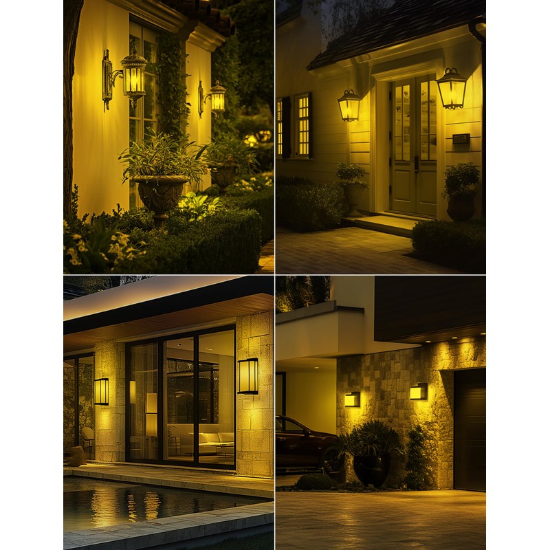 DORESshop Yellow Light Bulbs, Bug Lights for Outside, A19 Bug
