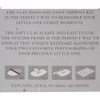 Bambino Baby Hand/Foot Print Photo Frame Kit - White, 25cm