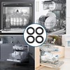 Pack of 4 Dishwasher O-Rings - Rubber Gaskets for Water