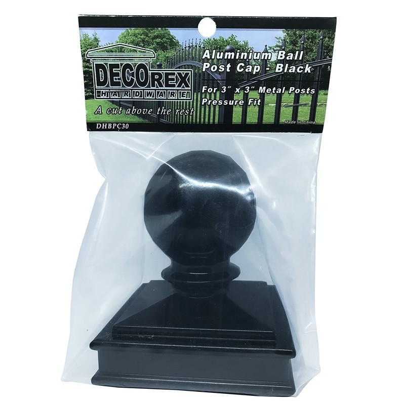 3" x 3" Aluminium Ball Top Post Cap for Metal