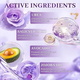 Crema 5 en 1 60% de urea con 2% de ácido salicílico, crema de urea 60 por ciento para pies y manos, hidratante de máxima fuerza para piel áspera, seca
