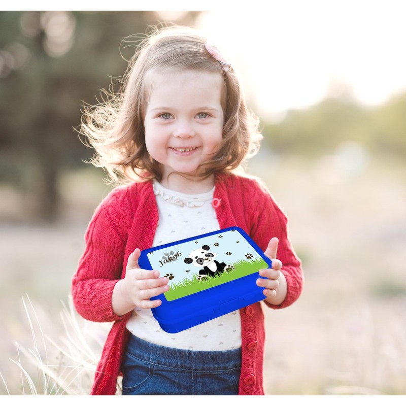 CreaDesign, Children's Lunch Box, Lunch Box, Blue with Compartments, Ideal
