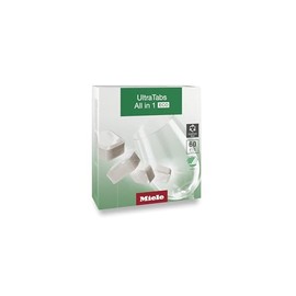 Miele UltraTabs All-in-One Dishwasher Detergent Tabs ECO, Compatible with All Dishwashers, 60 Tabs, 2 Pack