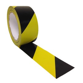 REALPACK® 1 Roll - Hazard/Warning Safety Tape colours Black & Yellow size 48mm x 33m Free
