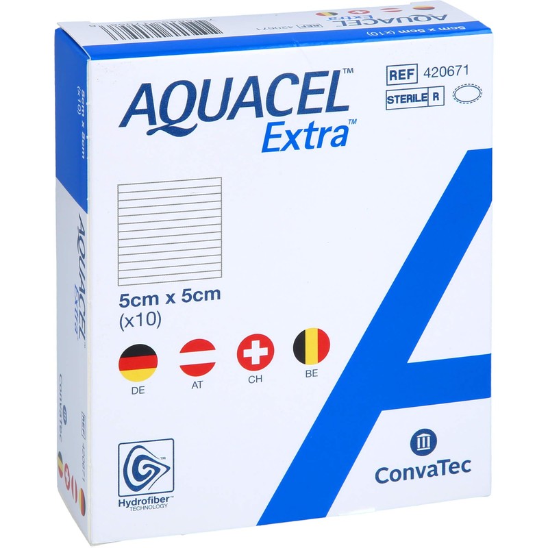 AQUACEL Extra 5x5 cm (Pack of 10) Dressings