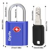 TSA Luggage Locks with Keys, [2 Pack] Diyife Security Suitcase