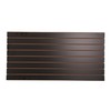 SSWBasics 4 ft x 2 ft Horizontal Black Slatwall Panels