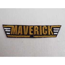 Unbranded Maverick 3-1/2" Iron-on Embroidered Patch (E26)