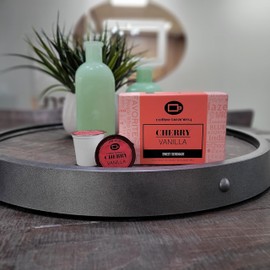 Cherry Vanilla Decaf Coffee Pods by Coffee Beanery | 12ct Flavored Decaf Coffee Pods Medium Roast Coffee Pods| 100% Specialty Arabica Coffee| Gourmet Coffee Pods