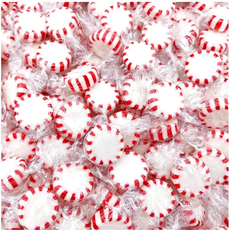 HARD CANDY CONFECTIONS | PEPPERMINT (STARLIGHT MINTS) | Individually Wrapped