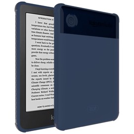 TUDIA SKN Designed for Kobo Clara 2E Case 6" Cover, [Reinforced Corners] Shockproof Slim Anti-Yellowing Silicone Gel Grip Lightweight Anti-Fingerprint Matte TPU Bumper for eReader - Frosted Blue