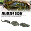 Fake Alligator Pool Float, 3 Segment Simulated Floating Crocodile Sculpture,