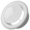 LIRAST Diameter 125 mm White Metal Anemostat - Supply Air