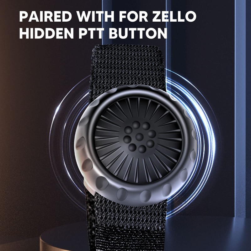 Wireless PTT Button for Zello, Wireless Bluetooth 5.0 Button, IP67