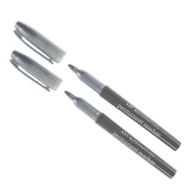 Art Alternatives Permanent Marker Set, Fine, Silver