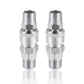 NACX SM30 + PM30 Air Tool Pressure Washer Female High Flow Coupler Plug G3/8 Quick Connect Fitting 2Set