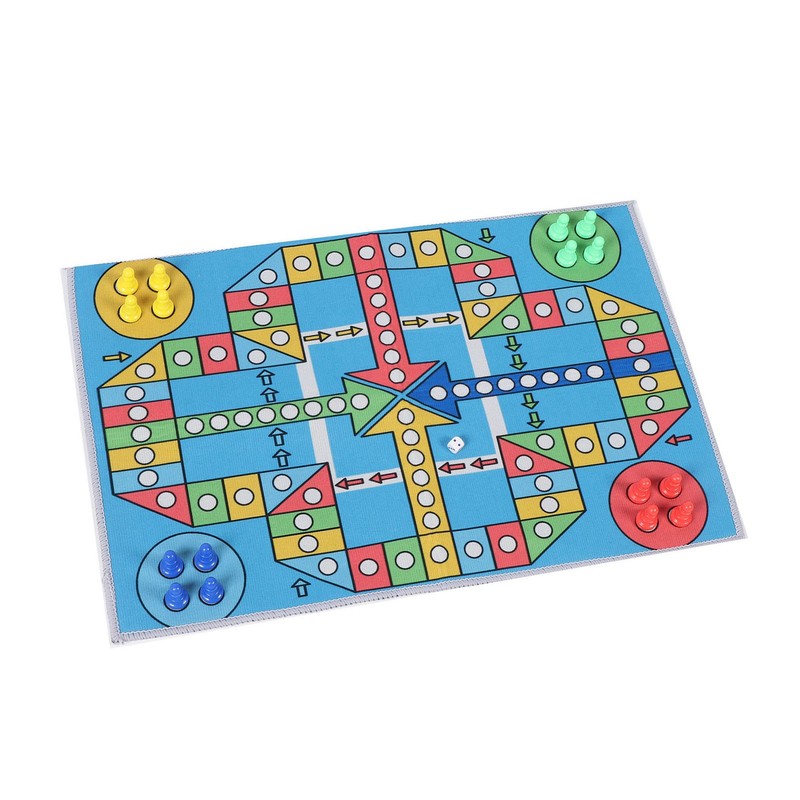 Flying Chess Game Carpet Flying Chess Playmat Family Interactive Toy