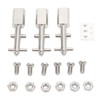 3pcs Toggle Switch Matte Chrome Coating Heavy Duty Toggle Flick