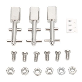 3pcs Toggle Switch Matte Chrome Coating Heavy Duty Toggle Flick Switch with Button for REVOX B77 B710 for STUDER A710 PR99