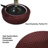 HuaLiSiJi Stool Cover, Round, 30-40 cm, Luxurious Fabric, Stretchy, Wrinkle-Free,