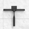 Black 14-Inches Stainless Steel Shower Squeegee Set, Include Shower Door