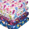 Ice Cream Unicorn Crib Sheet Set, Fitted Crib Sheets Girl
