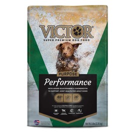 VICTOR Super Premium Dog Food – Performance Dry Dog Food – 26% Protein for Active Adult Dogs – Includes Glucosamine and Chondroitin for Hip and Joint Health, 5lbs